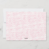 小モダンメリークリスマスかわいいピンク色の写真 シーズンカード (裏面)