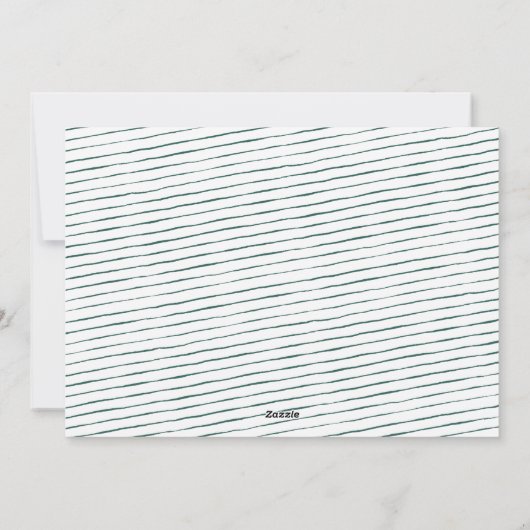 小モダンメリークリスマスかわいい緑の写真 シーズンカード (裏面)