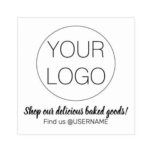 小モダン事業の宣伝マーケティング ラバースタンプ (インプリント)