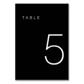 小モダン値白黒テーブル番号5 テーブルナンバー (裏面)