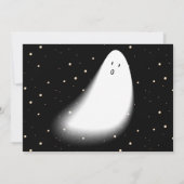 小モダン僧!ハロウィーン2回目の誕生日の写真 招待状 (裏面)