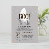 小モダン僧！ハロウィーン2回目の誕生日 招待状 (スタンド正面)