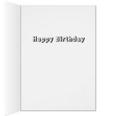 小モダン宇宙飛行士グリーティングカード – 青 (内側 (右))