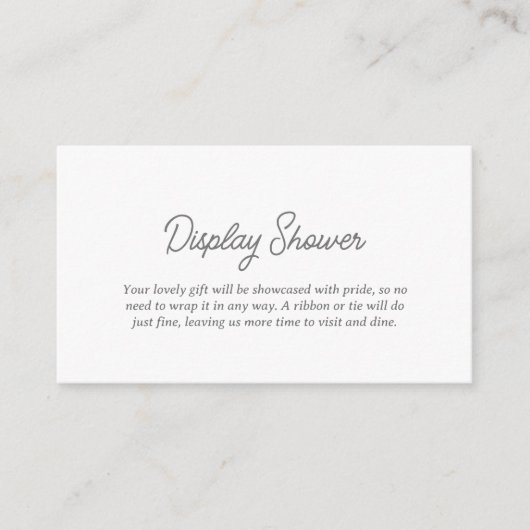 小モダン星表示シャワーエンクロージャカード エンクロージャーカード (正面)