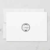 小モダン規模企業のQRコード |ロゴ サンキューカード (裏面)