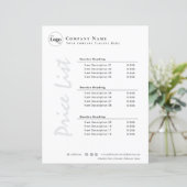 小モダン額白黒価格表 (スタンド正面)