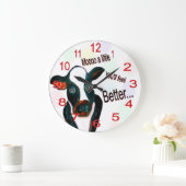 小モーさな時計 ラージ壁時計 (ホーム)