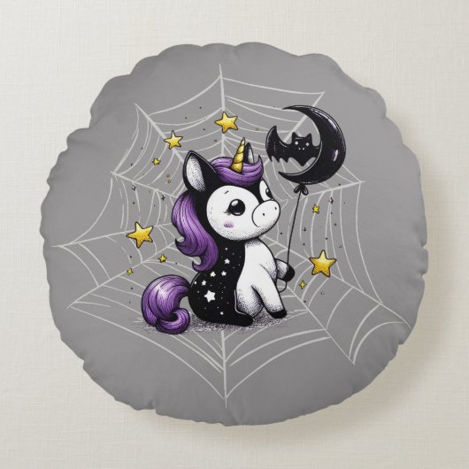 小ユニコーン ラウンドクッション (正面)