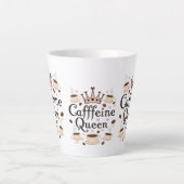 小ラテマグカップ、コーヒー愛好家のための12オズ カフェラテマグ (正面)