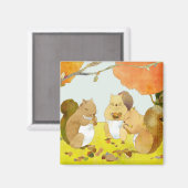 小リスの収穫時期 マグネット (正面/裏面)