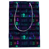 小不気味写実的なダークアカデミア ミディアムペーパーバッグ (正面)