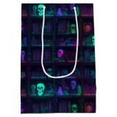 小不気味写実的なダークアカデミア ミディアムペーパーバッグ (裏面)