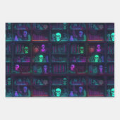 小不気味写実的なダークアカデミア ラッピングペーパーシート (正面)