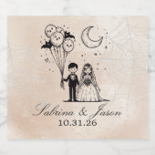 小不気味夫婦 スパークリングワインラベル (シングルラベル)