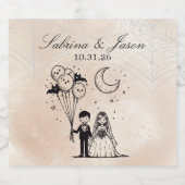 小不気味夫婦 ビールラベル (シングルラベル)