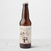 小不気味夫婦 ビールラベル (正面)