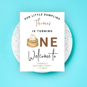 小中国の団子最初の誕生日パーティー ポスター