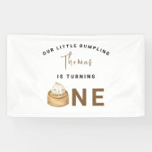 小中国の団子最初の誕生日パーティー 横断幕 (横)