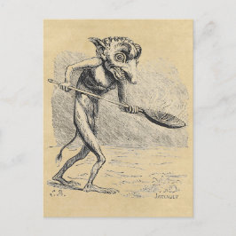 小人が大釜をかき混ぜる ポストカード