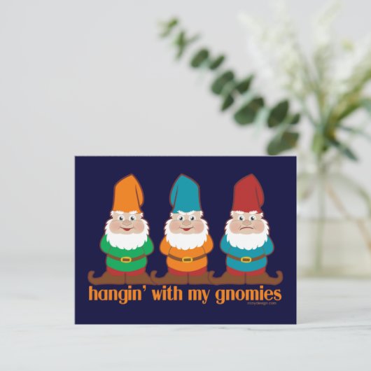 小人と一緒 ポストカード (スタンド正面)