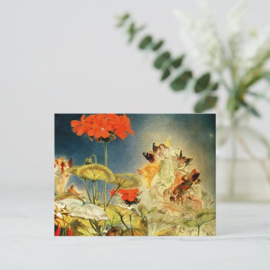 小人と妖精、真夏の夜の夢 ポストカード (スタンド正面)