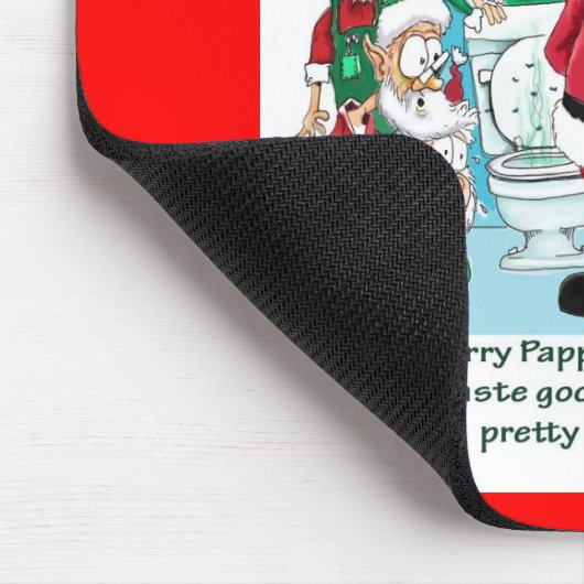 小人のクッキー食べが多すぎた後のサンタ マウスパッド (コーナー)