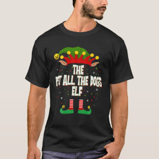 小人グループすべての犬のグループ小妖精や小人クリスマス Tシャツ