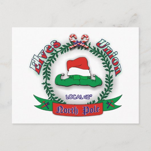 小人ユニオンクリスマス シーズンポストカード (正面)