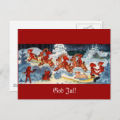 小人レースユール(キリスト降誕祭)ヤギ! ポストカード (正面/裏面)