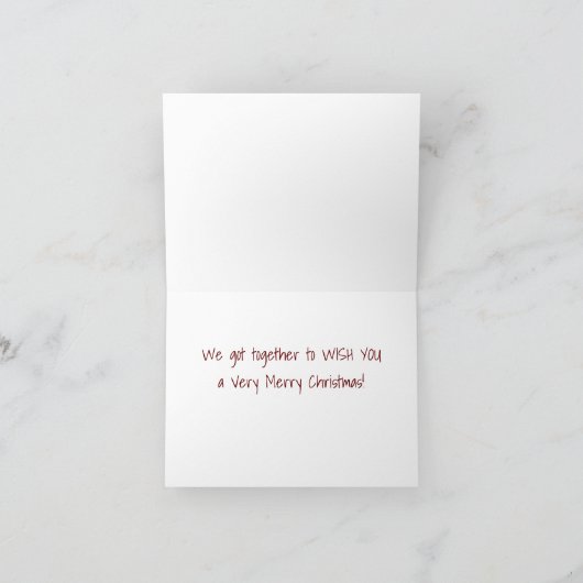 小人得が一緒に聖降誕祭の***めでたい*** カード (内部)