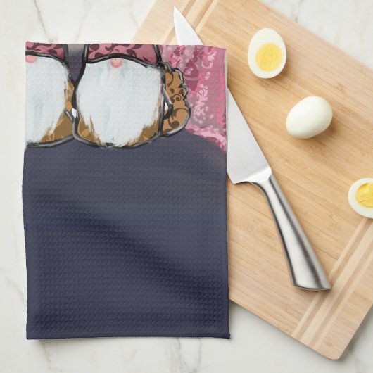 小人 キッチンタオル (四つ折り)