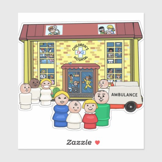 小人FP小児病院 シール (シート)