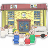 小人FP小児病院 シール (正面)