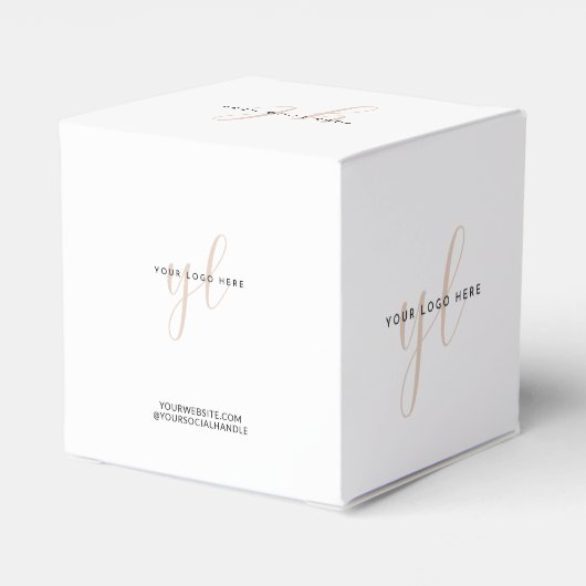 小企業のパッケージカスタムロゴブランド フェイバーボックス (裏面サイド)