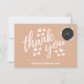 小企業の感謝カード ノートカード (正面)