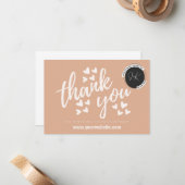 小企業の感謝カード ノートカード (正面/裏面インサイチュ)