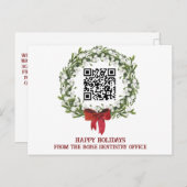 小企業の規模企業のQR シーズンポストカード (正面/裏面)