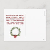 小企業の規模企業のQR シーズンポストカード (裏面)