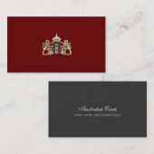 小企業カードアムステルダムの紋章付き外衣 名刺 (正面/裏面)