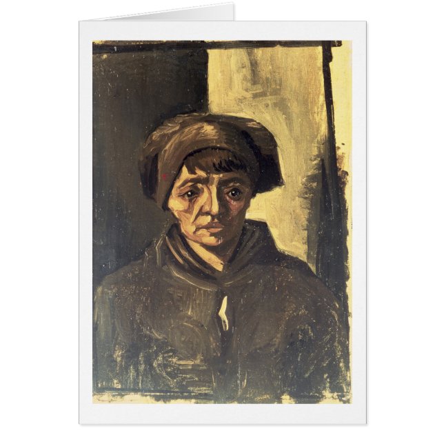 小作人のフィンセント・ファン・ゴッホ|のバスト、1884年 (正面)