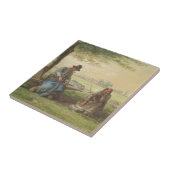 小作人の休息 タイル (側面)