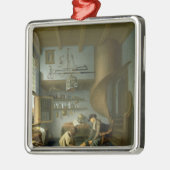 小作人の足をがちである理容師の外科医 メタルオーナメント (左)