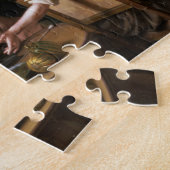 小作人は女性のための飲み物を間、彼女のhusb注ぎます ジグソーパズル (側面)