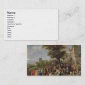 小作人メリー作り、c.1650 (キャンバスの油) 名刺 (正面/裏面)