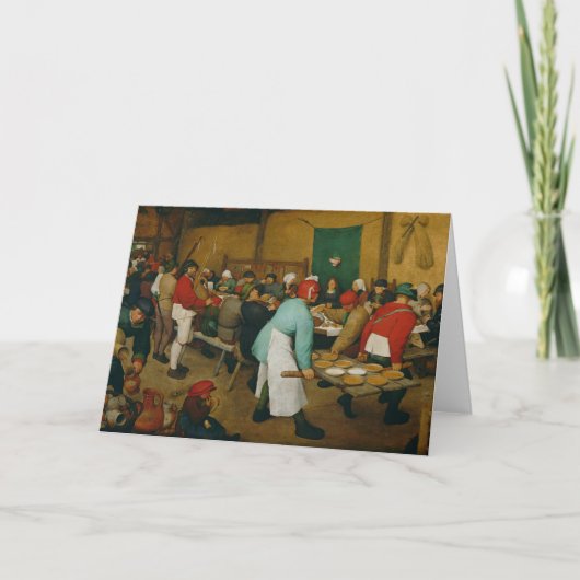 小作農の結婚式1568年 カード (正面)