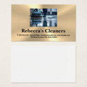 小使が床を拭く | 衛生化 (正面&裏面)