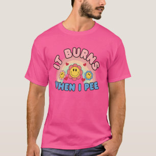小便すると火傷する Tシャツ