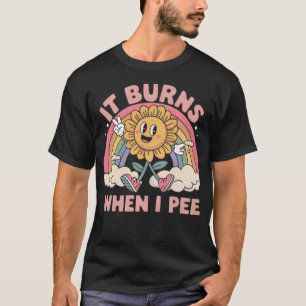 小便すると火傷する Tシャツ