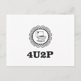 小便をするあなたのために円形 ポストカード