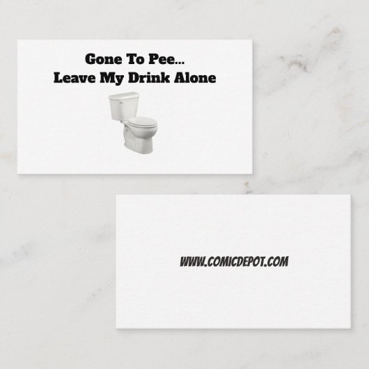 小便をすることを行く… 名刺 (正面/裏面)